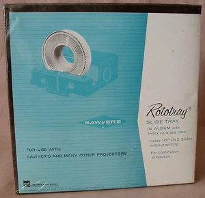 GAF Sawyer's Rototray 100 Slide Tray w/Album 6214 2x2 Continuous Carousel New - Picture 1 of 1