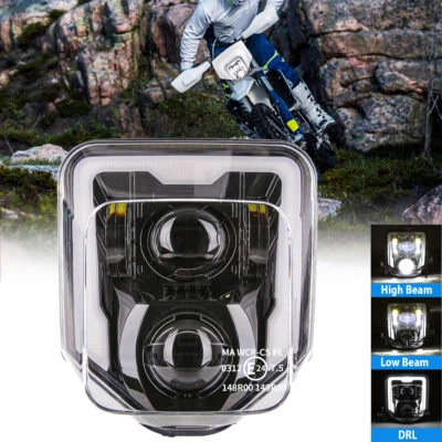 LED DRL Headlight Projector For Husqvarna TE FE TC TX 125 250 350 450 501 701 - Image 1 of 4