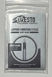 SHORT Sapphire Embossing Needle Vinyl Record Cutting Lathe Presto Rek-O-Kut Head - Picture 1 of 3