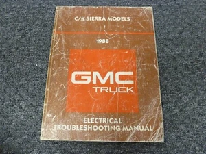 1988 GMC C1500 C2500 C3500 Pickup Truck Electrical Wiring Troubleshooting Manual - Picture 1 of 1