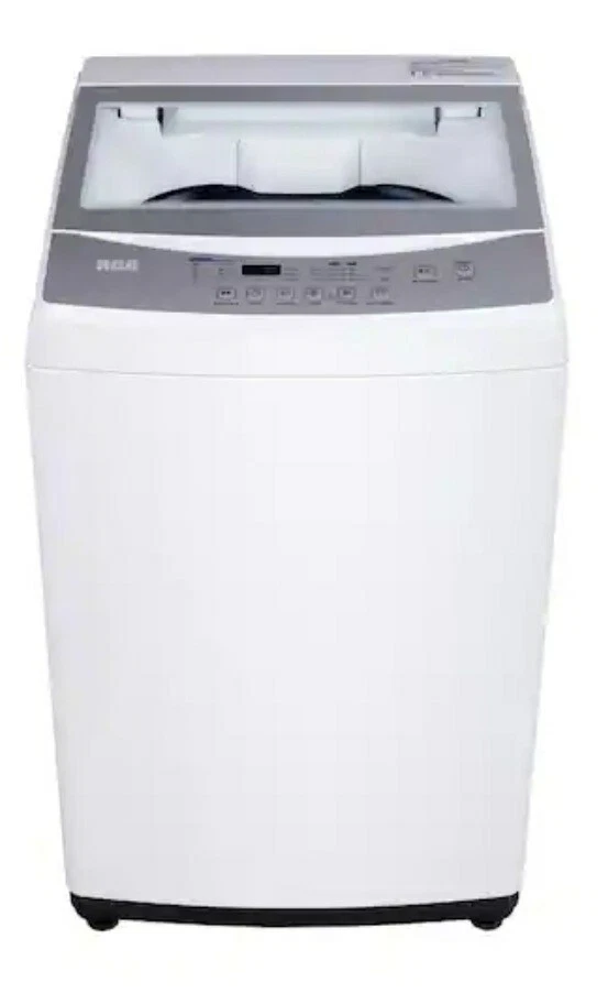 Lavadora portátil RCA carga superior 3,0 pés cúbicos Tampa branca fechamento suave partida atraso 120V  - Imagem 1 de 1