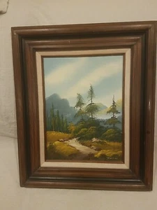 16" x 12" Landscape Oil Painting by P. Klaus, Nice - Picture 1 of 8