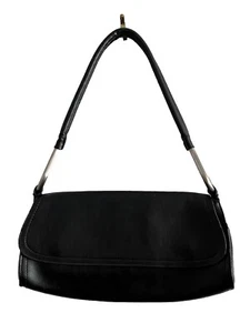 Bueno Handtasche schwarz mit silber strapazierfähig klassisch zeitlos Designer vielseitig - Bild 1 von 8