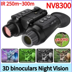 NV8300 Infrared Night Vision Binoculars 4K 3D Goggles 8X Digital Zoom Telescope - Picture 1 of 18