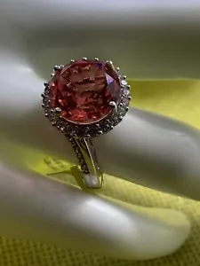 Living Coral Quartz Ring - Picture 1 of 4