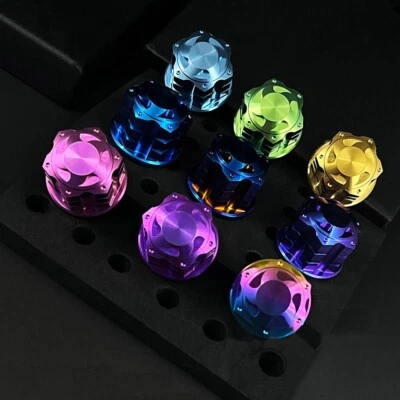 TC4 Titan Mutter Flansch M16x1.5mm M18x1.5mm Eloxiert Hutmutter Grad 5 - Bild 1 von 4