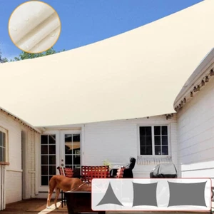 Waterproof Sun Shade Sail Patio Awning Outdoor Garden Pool Canopy Shelter Cover - Picture 1 of 11