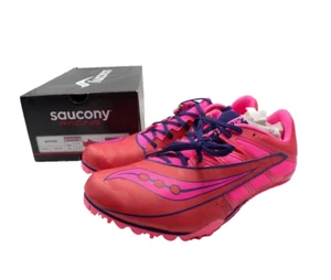 New Track Shoes Saucony Women's Track Pink-Blue Spitfire 4 -S19034-1 Size 11 US - Picture 1 of 5