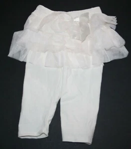 New Children's Place TCP Girls 18m Leggings Ivory Tutu Ribbon Bow Full Length - Picture 1 of 4