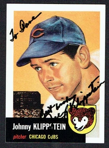 Johnny Klippstein (d. 2003) #46 signed autograph 1991 Topps 1953 Archives Card - Picture 1 of 1