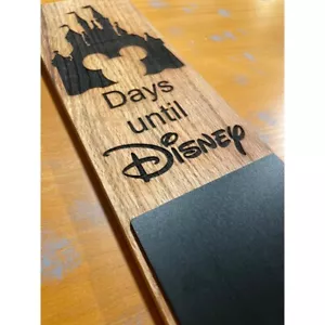 Disney Countdown Chalkboard Sign Days Until Disney Vacation - Picture 1 of 4