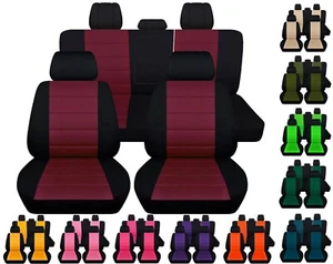 Front and Rear car seat covers fits Suzuki Forenza 2004-2008 Choice of 20 colors - Picture 1 of 18