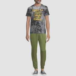 Tahari Men's Stretch Woven Cargo Joggers, Green, XL - Picture 1 of 6