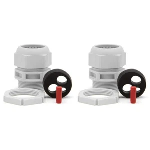 2 x Wiska 10111319 TKEP 32+ IP68 Plastic Tails Gland Kit Insert & Locknut - 32mm - Picture 1 of 2