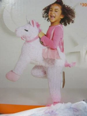 Toddler Unicorn Rider Plush Halloween Costume Pink with Wings - Image 1 of 4