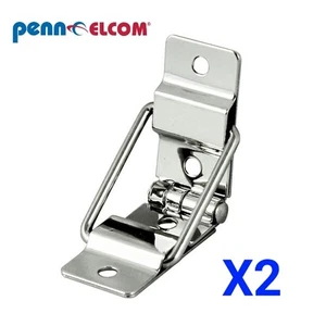 2 x Small Nickel Strut Hinges for Flight Case and Instrument Cases (PAIR) - Picture 1 of 4