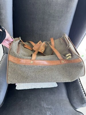 Vintage Hartmann Tweed and Leather Carry-On / Gym Duffle Bag (See Pictures) - Image 1 of 4