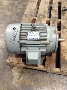 Delco E2 EG2104C1 3-Phase A.C. Motor 3 HP 460 VAC 1765 RPM 213C (TSC) - Picture 1 of 7