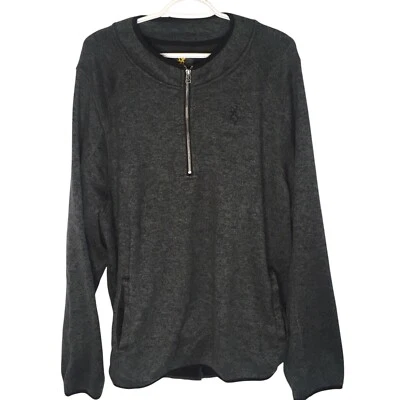 Suéter de Caza Browning Jaxon Hombres XL 1/4 Cremallera Pullover de Alta Resistencia Gris Ropa de Trabajo Foto 1 de 4