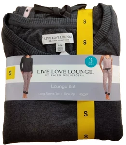 Live Love Lounge Set Women 3 Piece Size:(s) Color:(Gray) - Picture 1 of 3