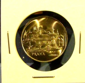 1986 Czechoslovakia 50 Korun PRAGUE PRAHA PRAG Silver BU Coin Slovakia Czech - Picture 1 of 2
