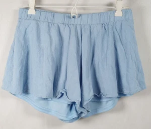 Pantalones cortos para mujer Altar'd State talla mediana de mezcla de lino azul claro - Imagen 1 de 9
