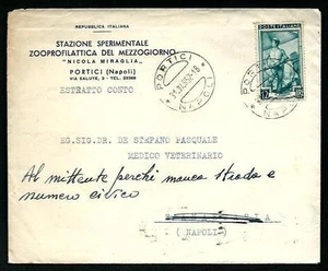 Italia Repubblica - Italia al Lavoro - L. 12 isolato su busta ( al mittente ) - Imagen 1 de 1