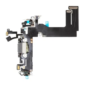 New Black OEM Charging Port Charger Dock Mic Flex Cable Parts For iPhone 13 Mini - Zdjęcie 1 z 5