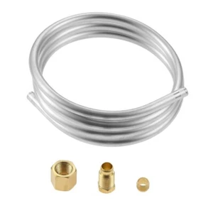 Aluminum Tubing With Compression Fitting For Robertshaw Gas Valve And Oil Tubing - Picture 1 of 6