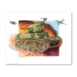 Signed HAUNTED TANK from G.I. Combat Poster Print Wall Art 11x14 Unframed - Picture 1 of 4