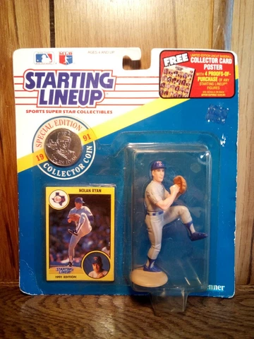 Texas Rangers NOLAN RYAN Action Figure 1991 Starting Lineup Unopened Cover