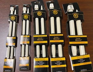 Lote de 5 agujas de tejer Lion Brand 10"" talla 13 15 17 19 35 - Imagen 1 de 5