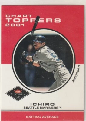 2001  FLEER PLAT.   CHART TOPPERS   ICHIRO    #416  RC    NM/MT  INV 5,750 - Image 1 of 2