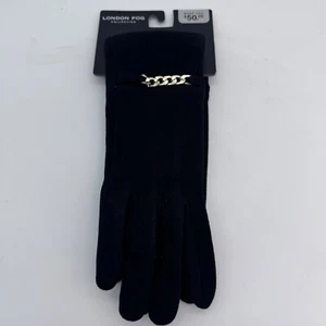 London Fog Collection Damen Handschuhe schwarz Touchscreen kompatibel Einheitsgröße Neu mit Etikett - Bild 1 von 6