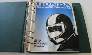 MANUAL DE SERVICIO DE FÁBRICA sombra para Honda VT1100C '87 ~ reparaciones mantenimiento - Imagen 1 de 7