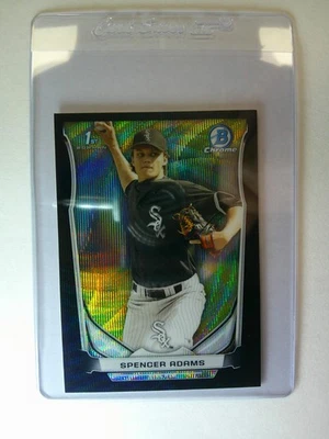 2014 Bowman Draft - Chrome Spencer Adams #CDP42 Black Wave Refractor (RC) - MINT - Image 1 of 2