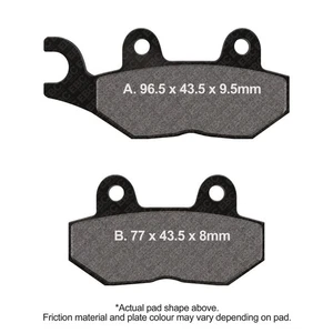 EBC V Pad Semi Sintered Brake Pads Rear Left for Triumph Sprint ST 955i 1999-04 - Picture 1 of 1