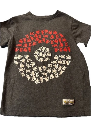 Pokémon Pikachu Pokeball Boys Shirt Size 6 - Image 1 of 4