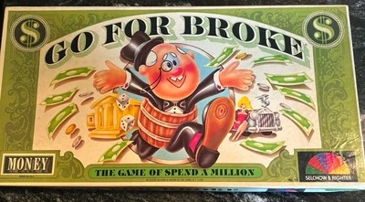 Go For Broke Board Game 1977 Vintage Selchow & Righter Complete excellent cond! - Image 1 of 4