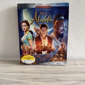 Aladdin (Blu-ray, 2019) DVD Digital Code Combo Brand New Sealed W Slip cover - Picture 1 of 4