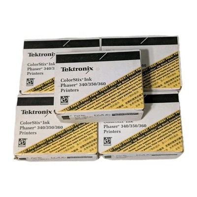 (5 Boxes) Tektronix Black Solid Ink Phaser 340/350/360 - New In Box - Image 1 of 4