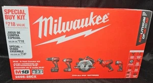 Milwaukee 2695-25CX M18 18-Volt Lithium-Ion Cordless Combo Tool Kit (5-Tool) - Picture 1 of 3