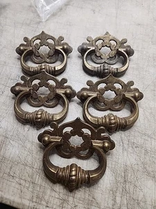 5 MANIGLIE/MANIGLIE PER CASSETTI VINTAGE FINITURA OTTONE KBC N-4688 - Foto 1 di 9