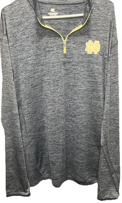 Camisa Pullover Notre Dame Lucha Cuarto Irlandés Cremallera Para Hombres Talla XL Coliseo  Foto 1 de 4