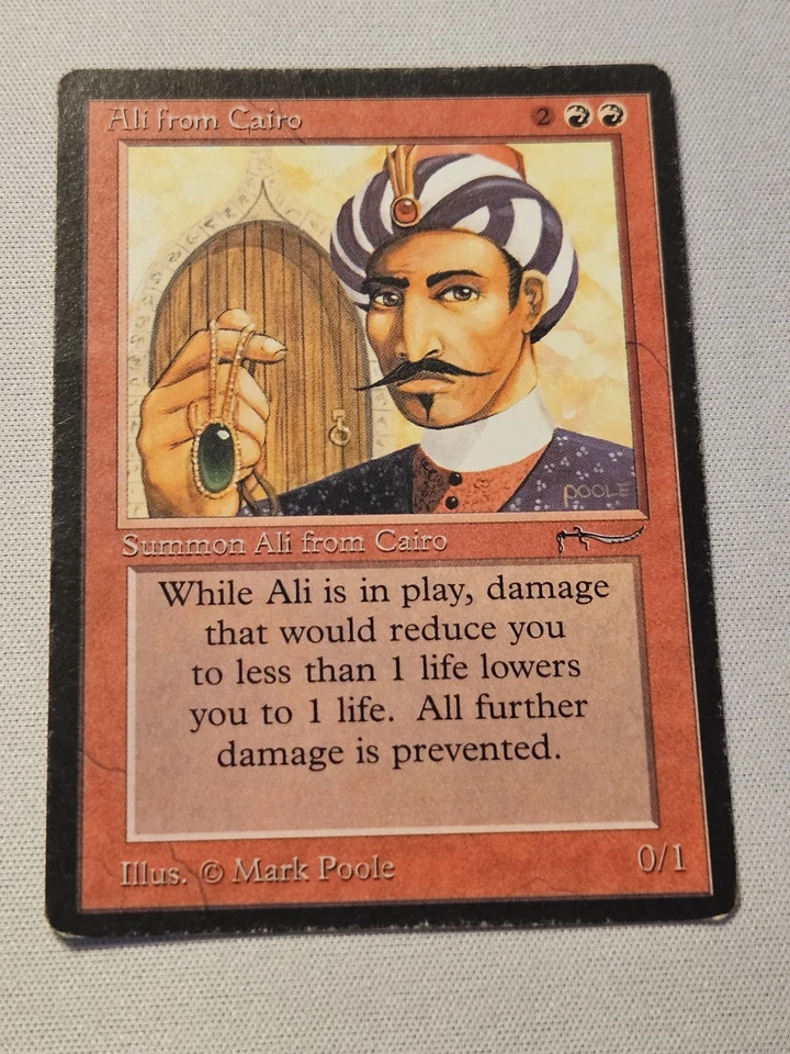 Mtg ALI FROM CAIRO HP Arabian Nights Reserve List  - Image 1 of 4