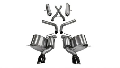 For 2012-2013 Jeep Grand Cherokee 6.4L V8 Corsa Sport Cat-Back Exhaust Black - Image 1 of 4