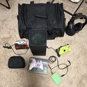 Microsoft Xbox Series X 4K Console Bundle Black w/ Controllers, Headset