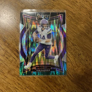 Sam Darnold 2024 Panini Select Green & Black Shock Prizm - Bild 1 von 2