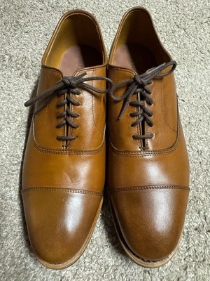 New Allen Edmonds Park Avenue Men’s Cap-Toe Oxfords Dainite Sole - Walnut 9EEE - Image 1 of 4