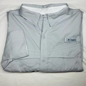 Columbia PFG Herren grau Langarm Angelhemd Größe XL belüftet Omni-Shade - Bild 1 von 24
